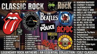 Classic Rock  70s 80s 90s Playlist  Guns N Roses Metallica The Police Pink Floyd