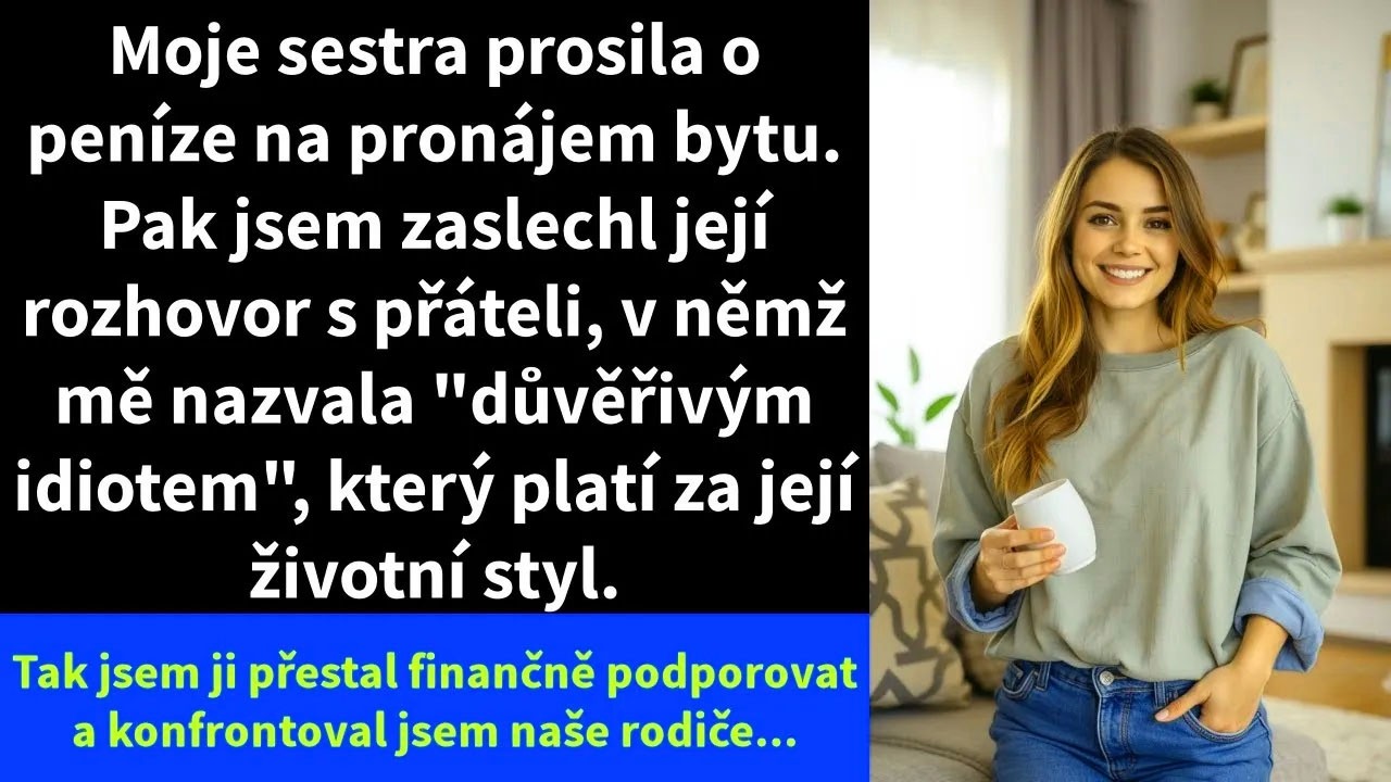 Seděla jsem v obýváku a připravovala večeři, když se ozvalo zaklepání. Otevřela jsem a u dveří stála moje sestra Ashley s oteklýma očima. „Už to nemůžu vydržet, Brit. Život s mámou a tátou mě...