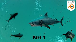 Modeling the shark body / Blender shark tutorial