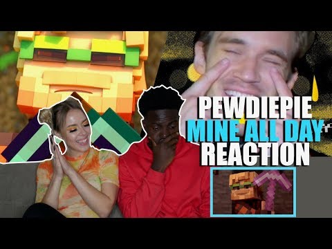 Mine All Day (Minecraft Music Video) REACTION