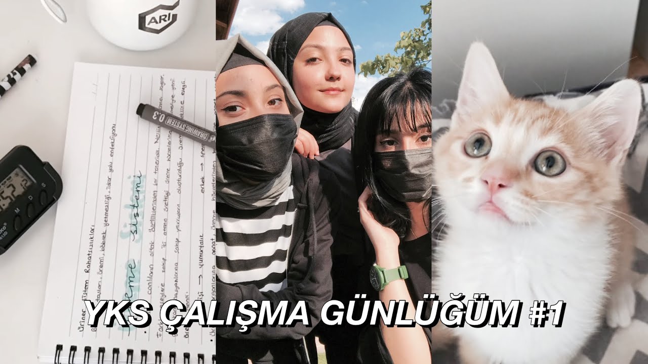YKS ÇALIŞMA GÜNLÜĞÜM #1 Benimle 2 gün geçirin 🙋🏻‍♀️ #yks2022