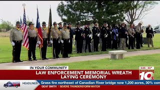VIDEO: Llano Cemetery honors law enforcement with memorial wreath ceremony