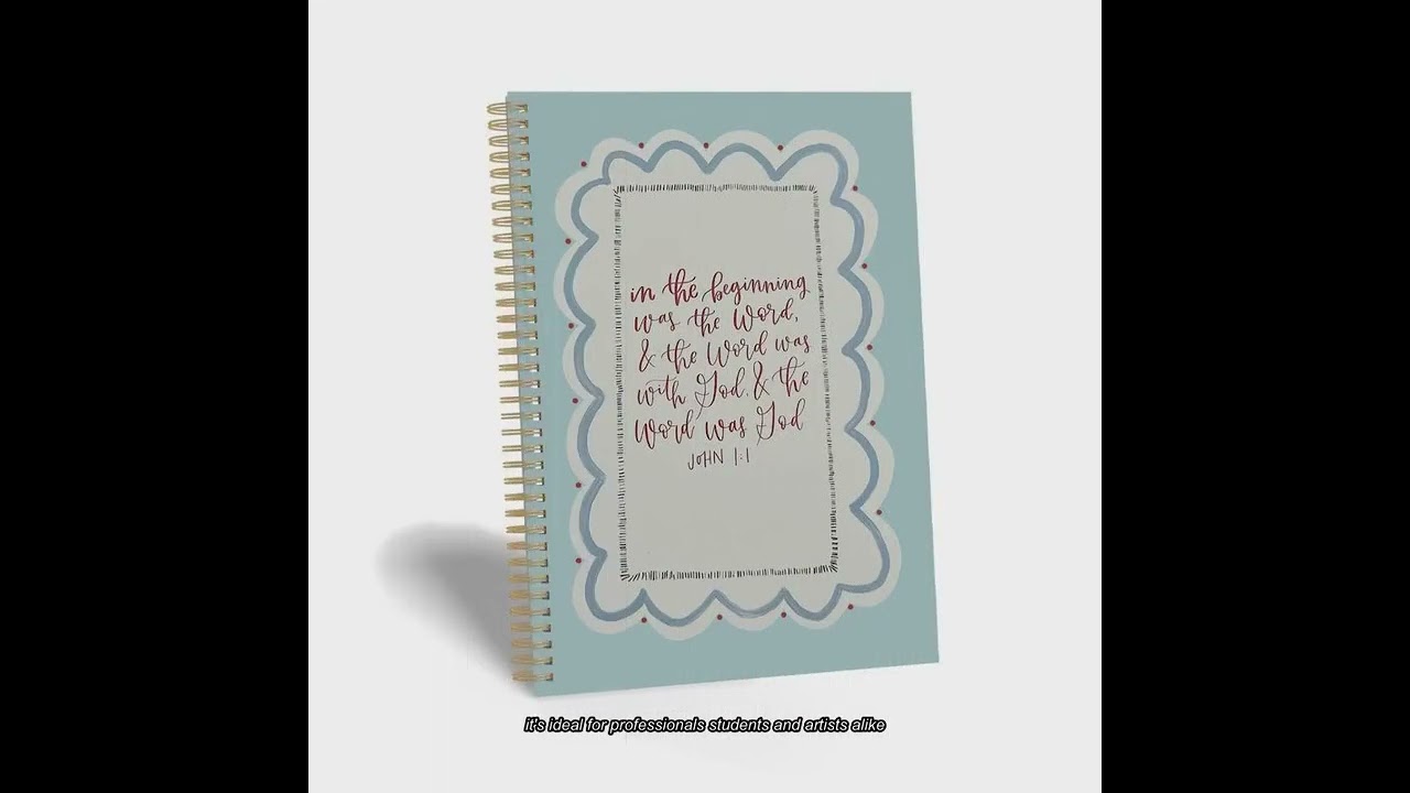 Standard Personalized Notebook with Customized Cover Option and Pastel Color Selection