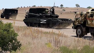 Yıkıcı darbe! Ukrayna'daki pusuda Rus tankları yok edildi - Arma 3