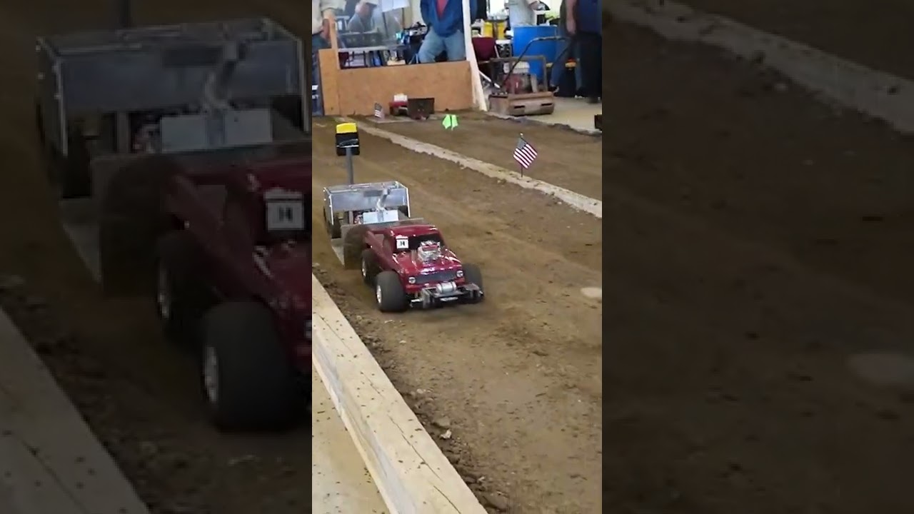 RC tractor pulling with a modified Ford RC truck