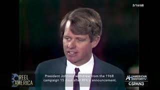 Robert F Kennedy Presidential Campaign Announcement, Mar 16 1968