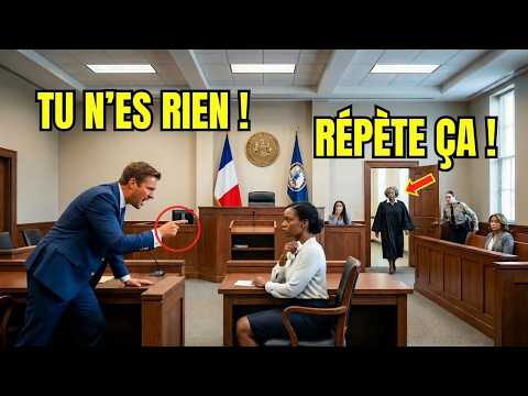 Un mari crache sur sa femme noire lors de leur procès en divorce — Choqué de voir sa belle-mère ent