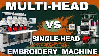 Multi-head Vs Single-head Embroidery Machine | Embroidery Machine | Zdigitizing