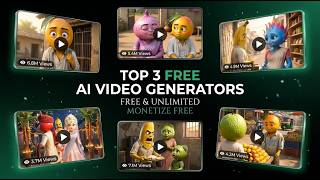 Top 3 Free AI Video Generators in 2026 (Unlimited)