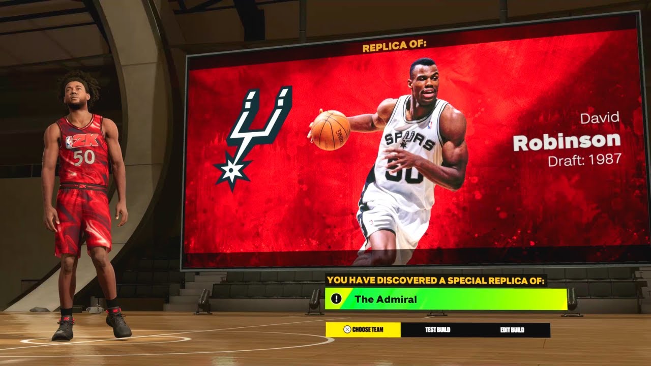 OFFICIAL DAVID ROBINSON "THE ADMIRAL" BUILD in NBA 2K23 RARE EASTER