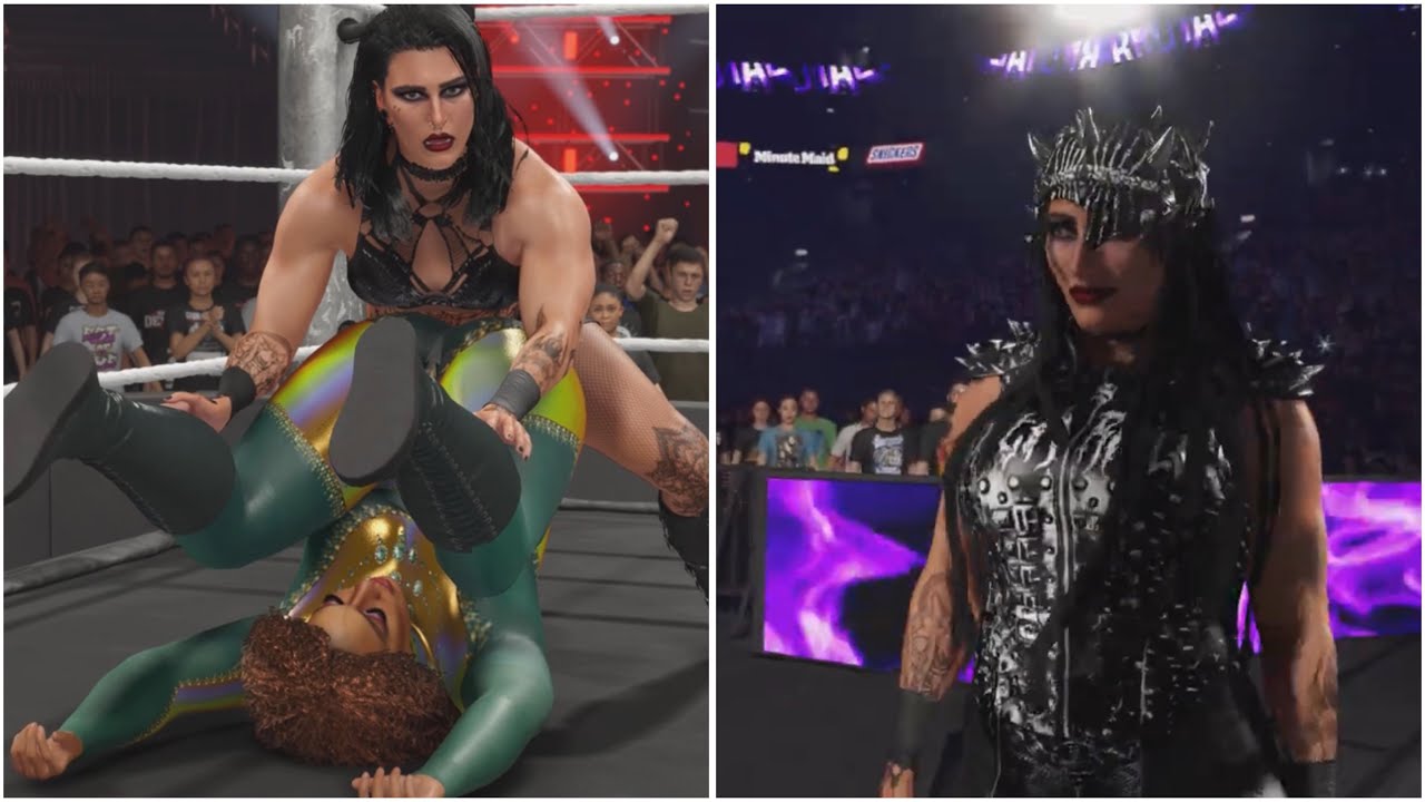 WWE2K25 RAW - NIA JAX VS LASH LEGEND VS RHEA RIPLEY