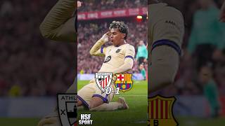 Barcelona ganó 0-1 vs Athletic Club por la Liga con gol de Lamine Yamal. #shorts