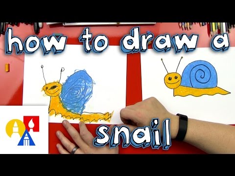 Video: How To Draw A Snail