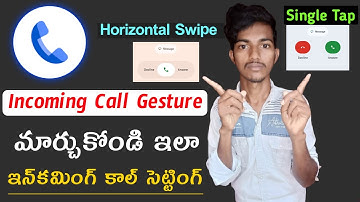 How To Change Phone Call Display||Incoming Call Gesture Settings||New Google Dialer Update