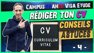 CV pour démarches visa étude Campus France - Walid PH