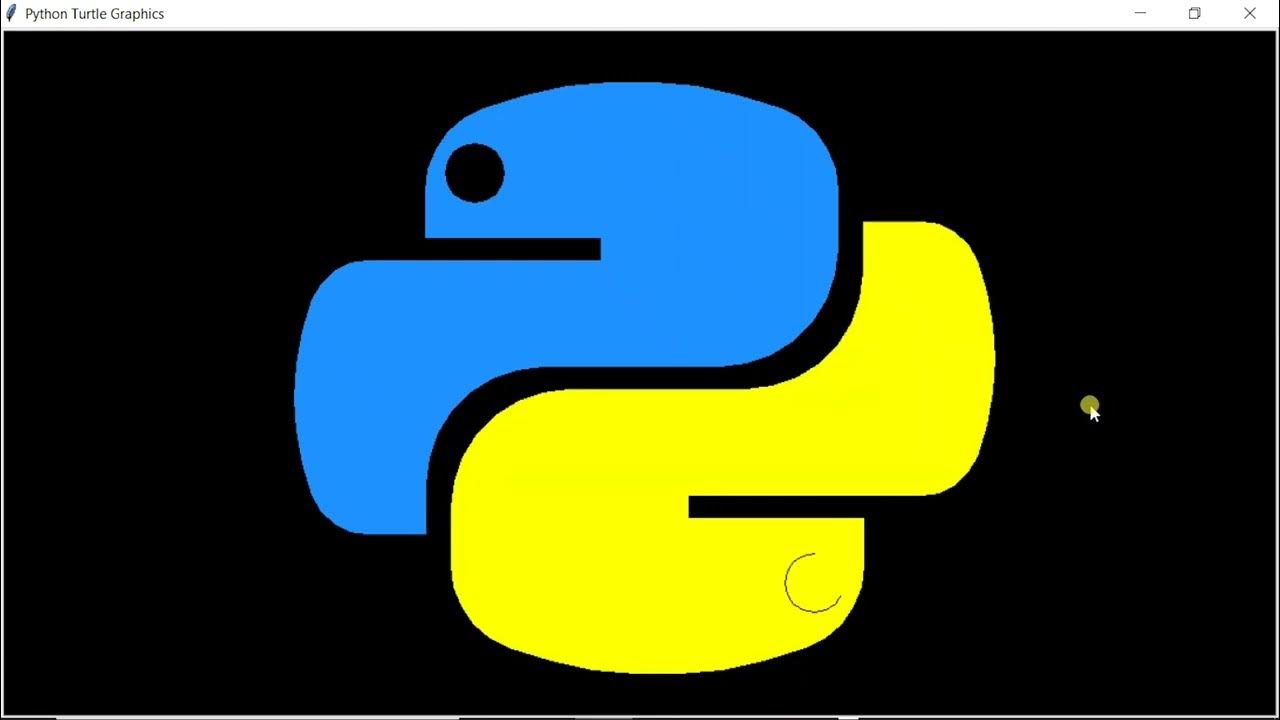 How To Draw Python Logo Using Turtle Library - YouTube