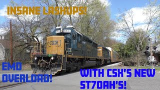 INSANE LASHUPS On The CSX River Line! FEATURING ST70AH's!!!!