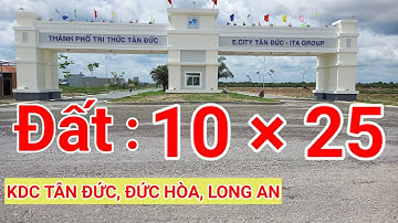 Bán đất khu dân cư Tân Đức . đường đại lộ long an. ở đức hòa, long an. ( diện tích 10 x 25 ) thổ cư