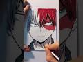 How to Draw Pencil HB Todoroki 💪 from My Hero Academia #myheroacademia #todoroki #イラスト #ヒロアカ #ヴィジランテ