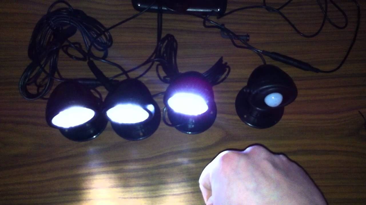 esotec LED Solarspot für außen TRIO PIR | 3er Set LED-Spot