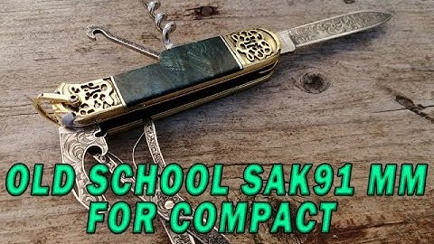 SAK91mm Compact Assembly. Custom Victorinox in old school style