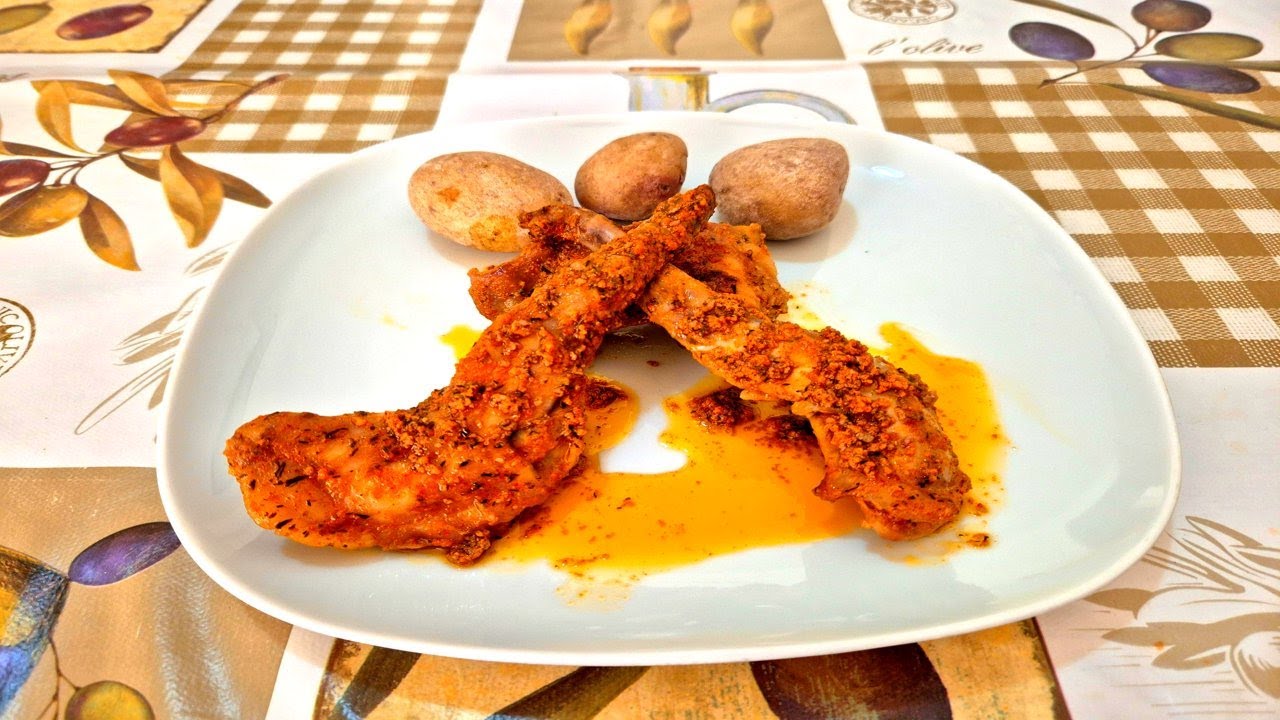CONEJO EN SALMOREJO CON PAPAS ARRUGADAS RECETA CANARIA
