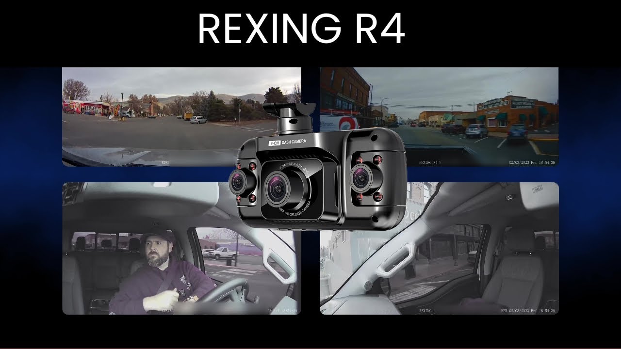 Rexing R4 4 Channel Dash Cam W/ All Around 1080p Resolution, Wi-Fi, and GPS