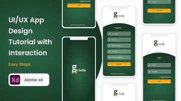 UI/UX App Design Tutorial | Adobe XD | Grocery Shopping App | Design + Interaction | Free Tutorial
