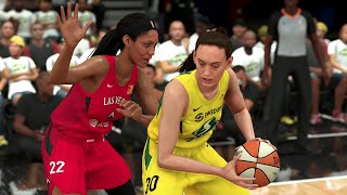 Aces vs Storm Game 2 | WNBA Live 10/4 - WNBA Finals 2020 Full Game Las Vegas vs Seattle (NBA 2K21) screenshot 1