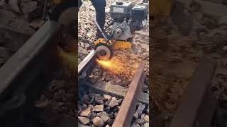 RAILWAY TRACK ||CUTTING||#railway #trains #cuttingmachine