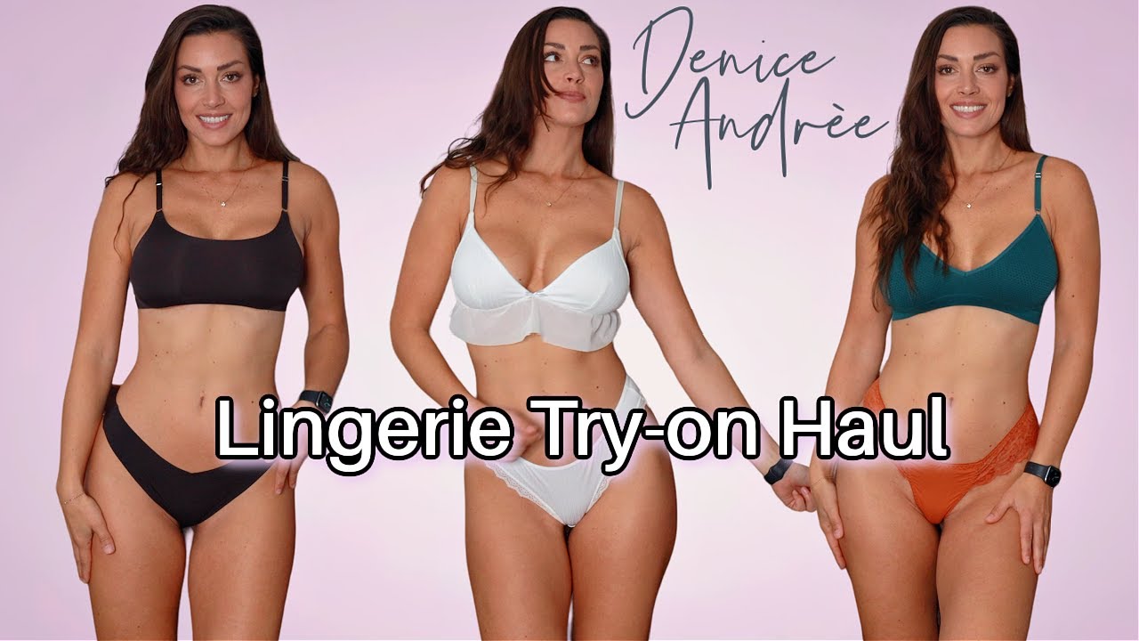 Lingerie try on Haul - Shein #tryon #model #top #lingerie 