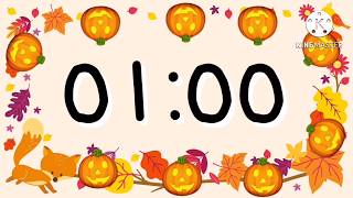 (FIRST VIDEO OF SEPTEMBER 2025) 1 Minute Autumn Pumpkin Timer