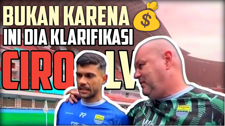 VIDEO KLARIFIKASI CIRO ALVES TERKAIT KEPERGIANNYA DARI PERSIB BANDUNG‼️