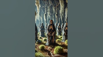 👻 Skeleton Army Awakens: Eerie Forest Mystery Revealed! #skeletonarmy #horrorstories #shorts