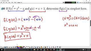 NYC Regents Algebra 2/Trig (August 2015) Problems 28-32