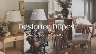 Designer Home Decor Dupes || Designer Look For Less || Amber Interiors