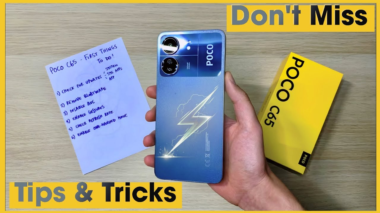 Poco C65 Tips and Tricks | Poco C65 Mobile Settings | Technical Vidz
