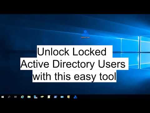 Unlock Active Directory User Tool #shorts