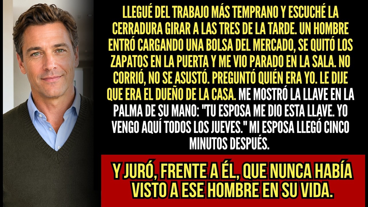 Cuando llegué del trabajo, encontré a un desconocido en mi sala descalzo, con los zapatos alineados contra la pared. No huyó al verme. Solo me miró con calma y me preguntó quién era yo. Le...