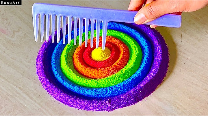 Easy FLOWER Rangoli Design/Simple Rangoli Design for festival/ Rangoli designs with colours/रंगोली