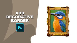 how to add decorative border in photoshop
