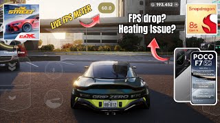 Poco F7 Carx Street Gaming Test with live FPS Meter 😱! Poco F7 Gaming Test screenshot 1