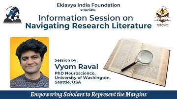 Navigeren door onderzoeksliteratuur door Vyom Raval | Sessie door Eklavya India Foundation
