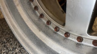How to take out push in wheel rivets