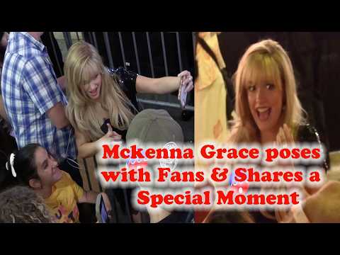 Mckenna Grace poses with Fans & Shares a Special Moment