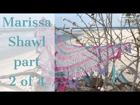 How to Make Marissa Knit Shawl from Motif Magic Part 2 of 4