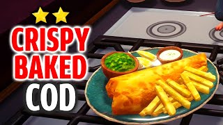 Crispy Baked Cod Recipe - Disney Dreamlight Valley (⭐⭐ Meal) Profile
