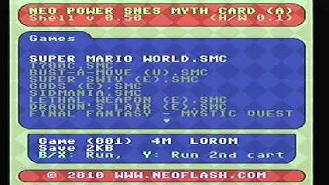 SNES Myth Shell 0.50 SD card support