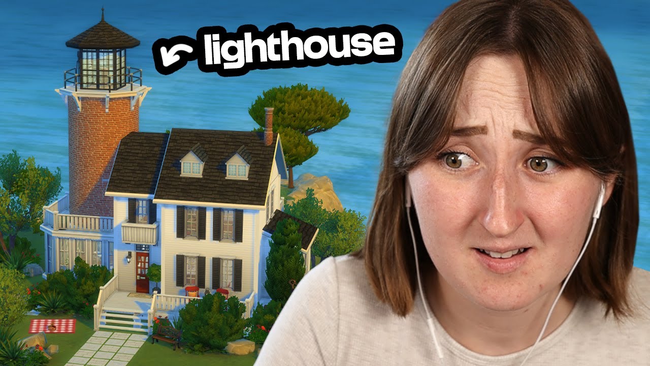 i built a LIGHTHOUSE in the sims