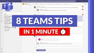 8 Microsoft Teams tips and tricks in one minute ⏱ #shorts
